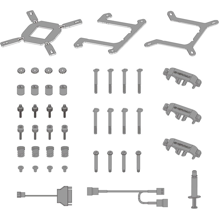 Система водяного охолодження ENERMAX LIQMAXFLO SR 240mm (LGA 1700, 1200, AM5, AM4) з RGB підсвічуванням та помпою Xtreme Dual Chamber PWM