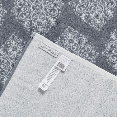Набір рушників Artesia Damast від Modern Threads Amrapur Overseas, жакардовий двосторонній текстиль, 6 шт, колір шавлія (Standard, Balu)