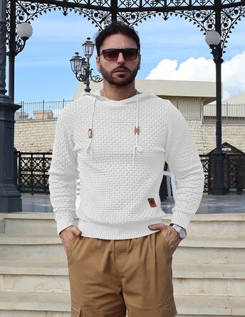 Пуловер чоловічий Tarainya з капюшоном, теплий светр з довгим рукавом, зимовий, XL