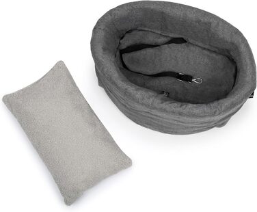 Сумка-переноска для собак та котів Petsen 3в1 – автокрісло, переноска, сумка – ручної роботи в ЄС – з подушкою (сіра)