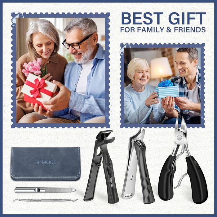 Набір з 5 шт. інструментів для стрижки товстих нігтів, для чоловіків та жінок, професійний, для лікування врослого нігтя