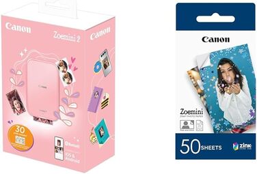 Canon Zoemini 2: Портативний фотодрук Bluetooth 5.0 (Рожеве золото)