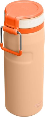 Термос-пляшка STANLEY 1913 IceFlow Bottle Twist Flip 0.47L, герметична пляшка для води з трубочкою, Orange Sherbet
