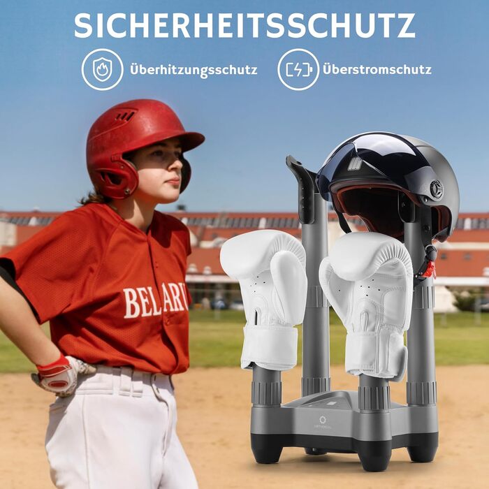 Електричний сушильник для взуття AIRTHEREAL SD20 з озоновою дезінфекцією, таймером та швидкою сушінням - для робочих, гірськолижних черевиків, кросівок та рукавичок