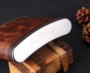 Фляга з імітацією шкіри крокодила, нержавіюча сталь, 510 мл, TANEAXON. Фляга для віскі та лікеру