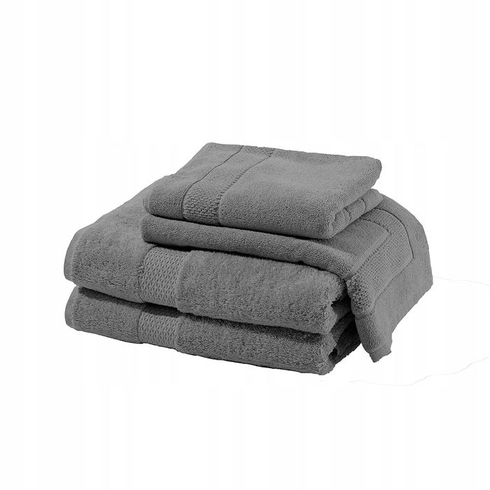 Товстий банний рушник MrTowel 100x150см, 600г/м², для готелів, спа та масажу — Сірий