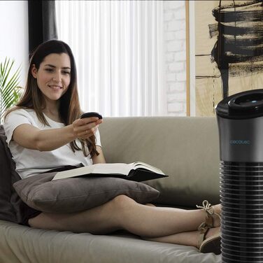 Турбовентилятор Cecotec EnergySilence 9090 Skyline (78 см, сіро-чорний)