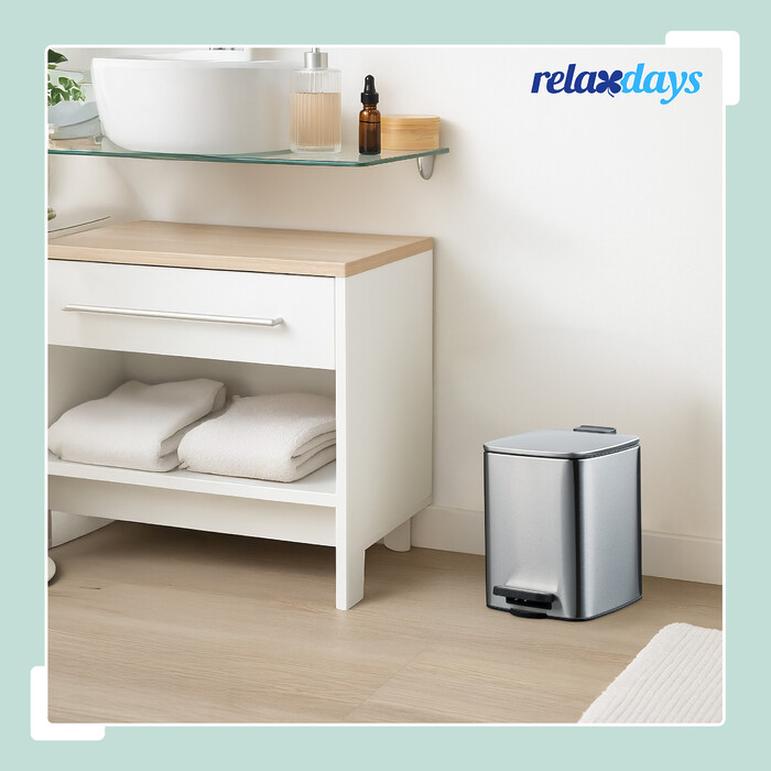 Relaxdays Square Cosmetic Container 6 Liter