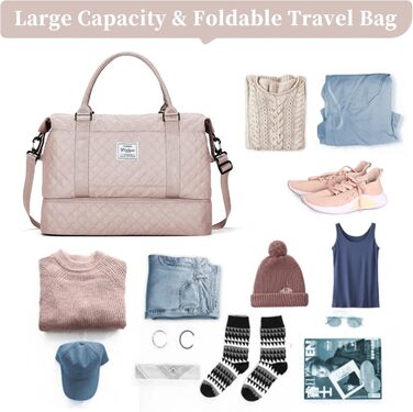 Спортивна сумка для подорожей жіноча Easyjet Handgepäck: водонепроникна, з відділенням для взуття, 47x37x22 см, 38L, A5-Бежева