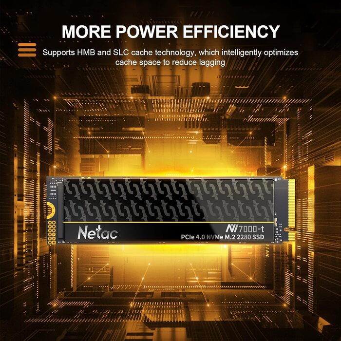 Netac NV7000-t 2TB M.2 NVMe SSD: Швидкий внутрішній SSD для геймінгу та відео, PCIe 4.0