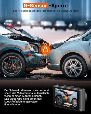 Автомобільний відеореєстратор Wecool 4K+2.5K (передній та задній), 2 канали, кут 170°+150°, 64GB SD-карта, 5GHz WiFi, нічна зйомка, G-сенсор, циклічний запис, цілодобовий моніторинг паркування