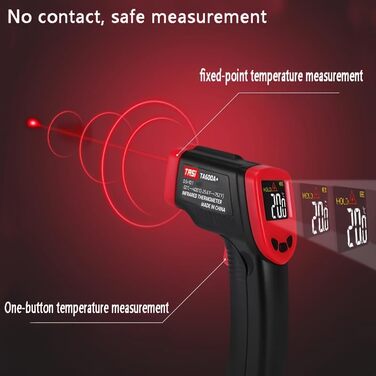 Інфрачервоний термометр лазерний, цифровий -37°F~1022°F (-32°C～550°C) - для кухні, приготування їжі, барбекю