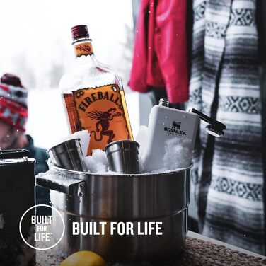 Термос Stanley Classic Wide Mouth 236ml з кришкою Never-Lose - нержавіюча сталь, широке горлечко, BPA-Free, матовий чорний