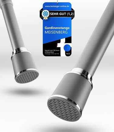 Телескопічний карниз/штанга MIESZENBERG 220-270 см, 32 мм, без свердління, білий