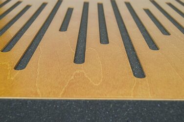 Акустичні панелі з натурального дерева Bluetone Acoustic WaveFuser Wood, 50x50 см, світлий дуб