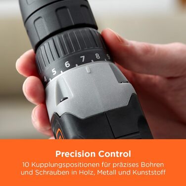 Акумуляторний дриль-шуруповерт BLACK+DECKER BCD001C1-QW (18V, 1.5 Ah, 10 мм) з акумулятором та зарядним пристроєм