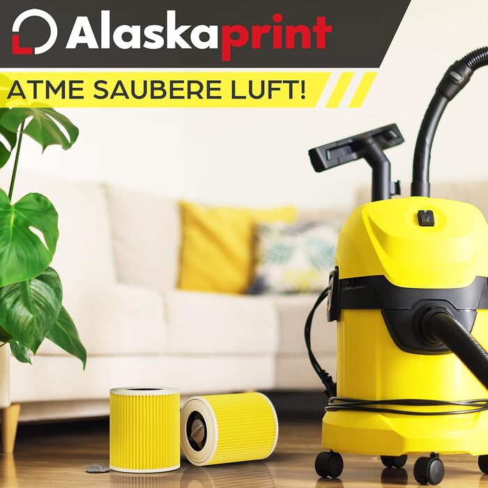 Фільтр для пилососа Kärcher (3 шт.), сумісний з WD3, WD2, WD 3, WD1, MV3, MV2, NT, KNT, K A SE, VC. Замінює 6.414-552.0, 6.414-772.0, 6.414-547.0. Фільтр для алергіків (3 шт.)