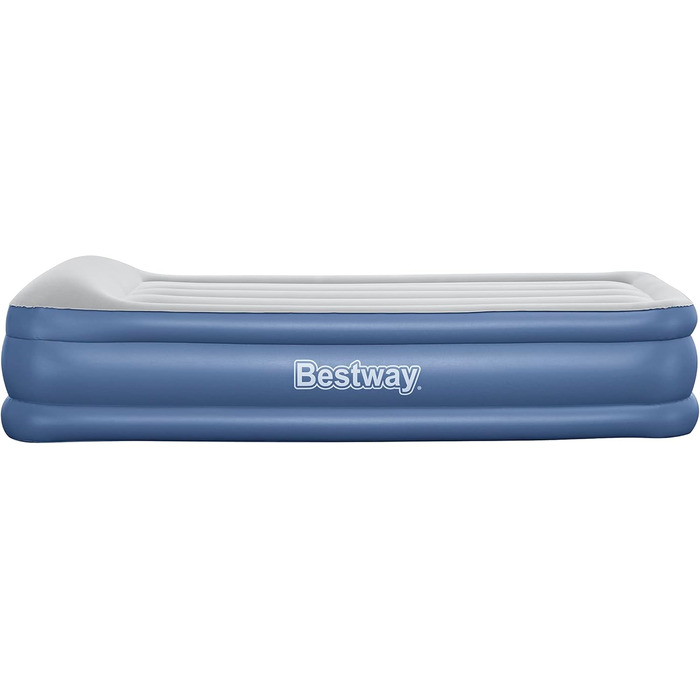 Надувний матрац Bestway TriTech Vento XL з електронасосом 191x97x46 см, синій