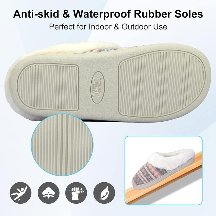 Тапочки жіночі AONEGOLD зимові теплі з плюшу, зручні, з пам'яті ефекту, унісекс, для дому та вулиці, антиковзаючі, 38/39 EU, рожеві