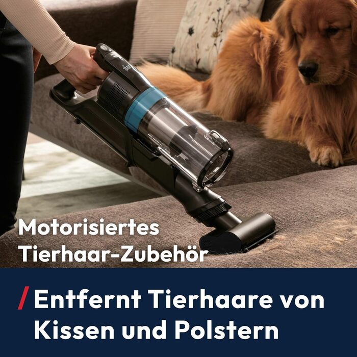 Бездротовий пилосос Hoover HF1 Plus з Anti-Hair Wrap, паркуванням та LED-підсвіткою, HEPA-фільтр 6-рівнів, для алергіків, час роботи 45 хв (для килима та твердих поверхонь)