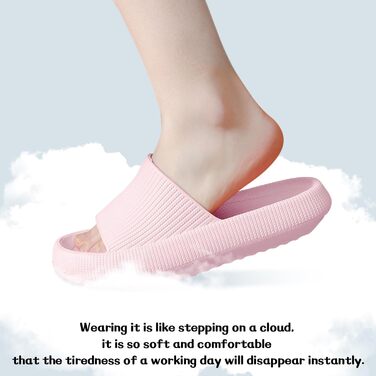 Шльпанці Cozislides для дому та басейну: м'які, нековзні, рожеві, 40/41 EU