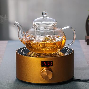 Скляний заварник для чаю Teekanne з фільтром, боросилікатне скло, термостійкий та придатний для мікрохвильовки, 400 мл, прозорий