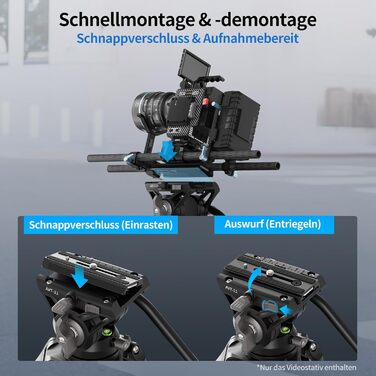 Штатив відео SIRUI AVT-11 з 360° Fluid-головкою, 180 см, для DSLR/Camcorder, алюміній, вантажопідйомність 10 кг
