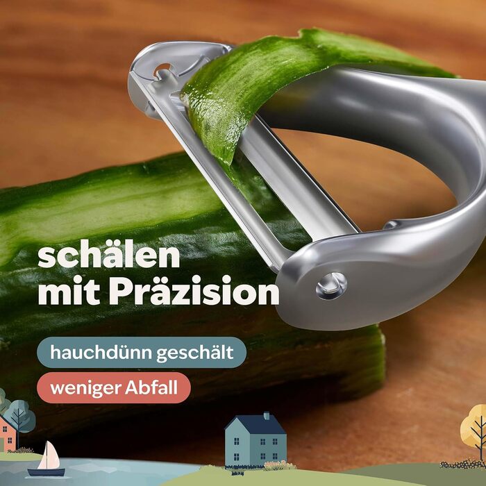 Овочечистка Premium Sparschäler (S420) - нержавіюча сталь, для картоплі, спаржі, яблук, огірків