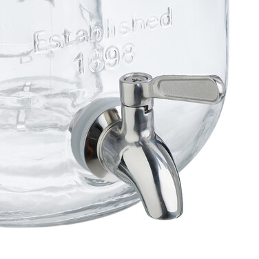 Relaxdays Drink Dispenser with Fruit Insert, 4L