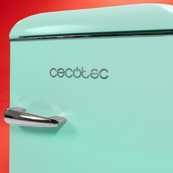 Холодильник Cecotec Bolero CoolMarket 2D Origin 86 Green - Ретро, 86л, Клас E, Зелений