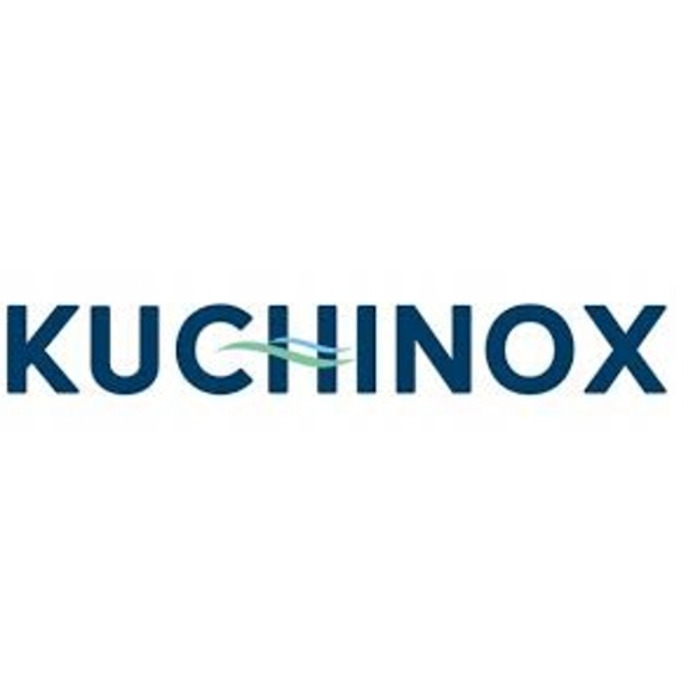 Змішувач для кухні стійкий Kuchinox Elza, чорний, сріблястий