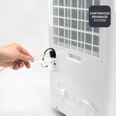 Зволожувач повітря BLACK+DECKER BXDH12E, 12 л/24 год, функція сушіння, 2 швидкості, 1.8 л резервуар, програмування 24 год, знімний та миючий фільтр, до 25 м2, тихий (20 л/день)