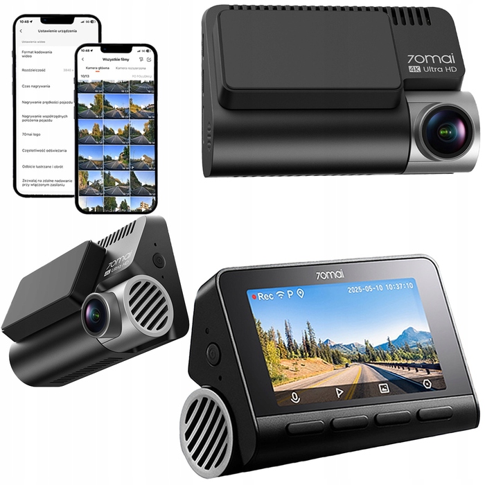 Автомобільний відеореєстратор 70mai Dash Cam A810S 4K HDR