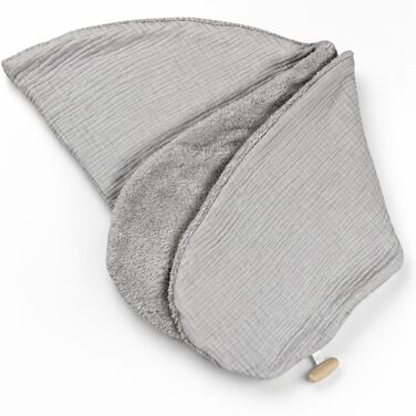 Подушка для вагітних та годування Sei Design XXL 190x35 см з мусліновим покривалом, ергономічна, для сну на боку, з органічної бавовни (Taupe)
