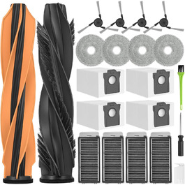 Запчастини для Dreame X30 Ultra, L10s Ultra Gen2, L40 Ultra AE, Mova E30 Ultra: комплект аксесуарів (2 основні щітки, 4 фільтри, 4 мікрофібри, 4 бічні щітки, 4 мішки для пилу)