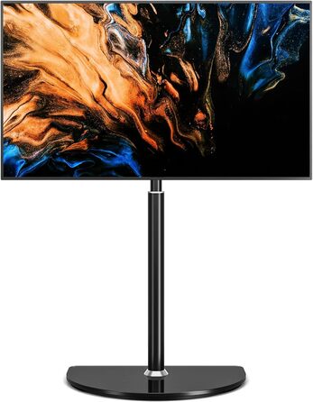 Adjustable TV Stand for 32-65 inch LED LCD OLED TVs - Swivel & Height Adjustable, up to 40kg, Cable Management