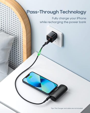 Портативний зарядний Power Bank на 4500mAh з PD для iPhone (Graphitschwarz)