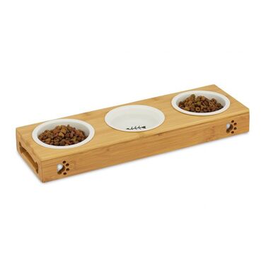 Relaxdays Nap Stand Bamboo Ceramic