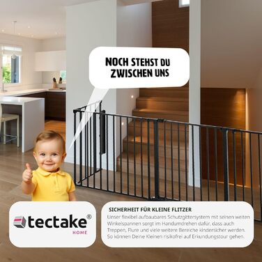 Захисне ґратка для каміну Tectake® з дверцятами, 290 см, чорний. Металевий захист від вогню, відбійник, сітка для тварин, огорожа для дітей.