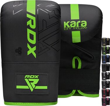 Боксерські рукавички RDX для кікбоксингу, муай-тай, MMA та спарингу, шкіра Maya Hide, зелені