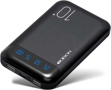 Портативний зарядний пристрій Power Bank 10000mAh з 2 USB виходами та USB-C входом (Чорний)
