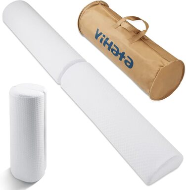 YIHATA 2-в-1 захисний бортик для ліжка, борт для дитячого ліжечка, з довгим поролоном, розбірний на 2 частини, легкий для транспортування, універсальний, 2 шт.