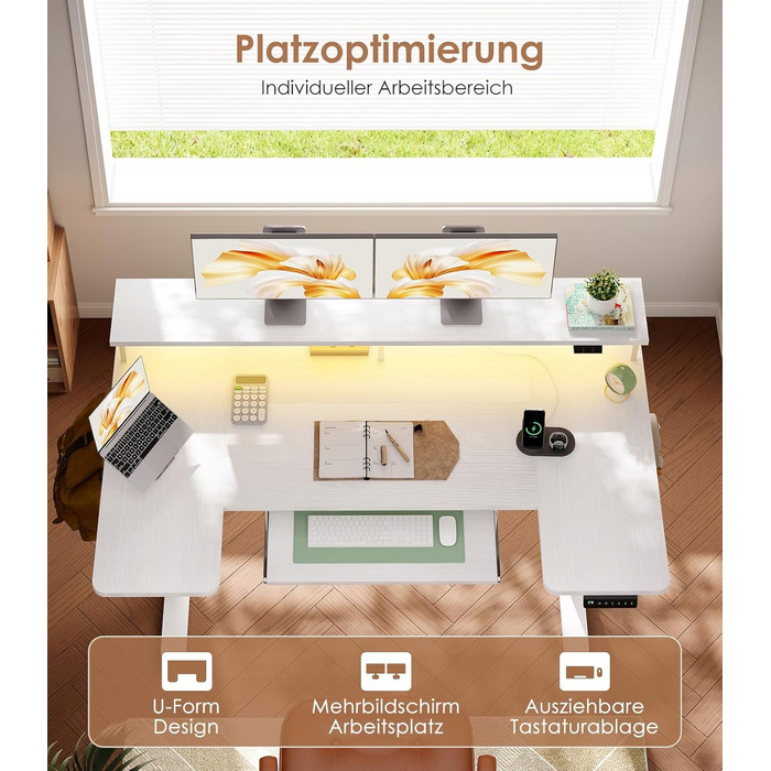 Електричний регульований ігровий стіл з LED-підсвіткою, пам'яттю налаштувань та підвищеною стійкістю