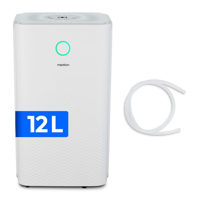 Електричний осушувач повітря MEDION DH10 - 12л, 15м², тихий, з таймером