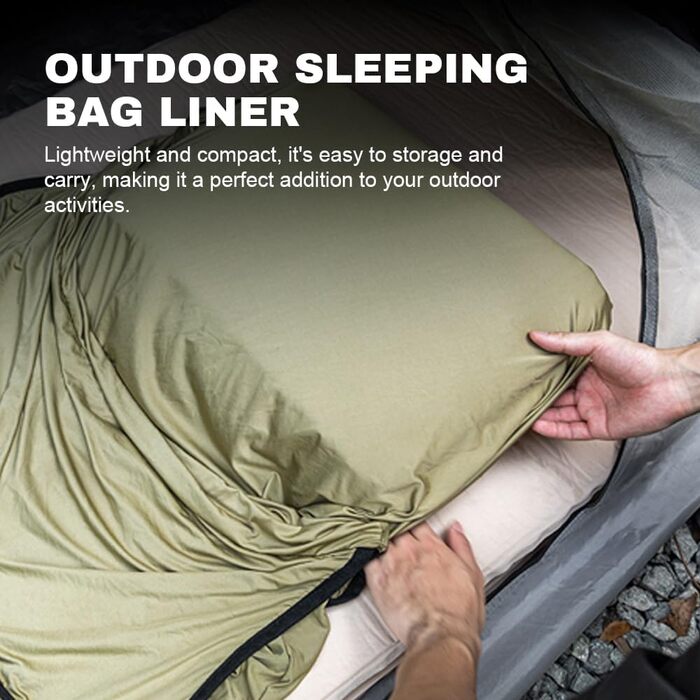 YIWEOG Sleeping Bag Liner, Lightweight, Highly Elastic, for Outdoor Camping, Travel, Hotels