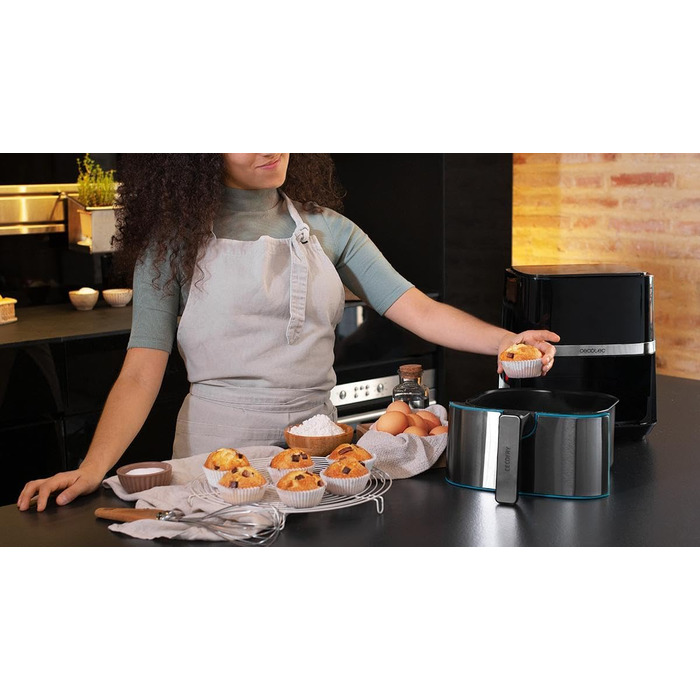Фритюрниця Cecotec Cecofry Full Inox 5500 Pro 5.5 л, 1700 Вт, без масла, PerfectCook, з аксесуарами, нержавіюча сталь
