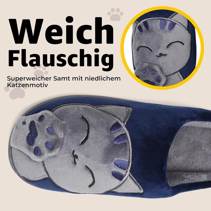 Тапочки зимові Mishansha з жорсткою підошвою - теплі, зручні, м'які, унісекс, для дорослих 39/40 EU, блакитні