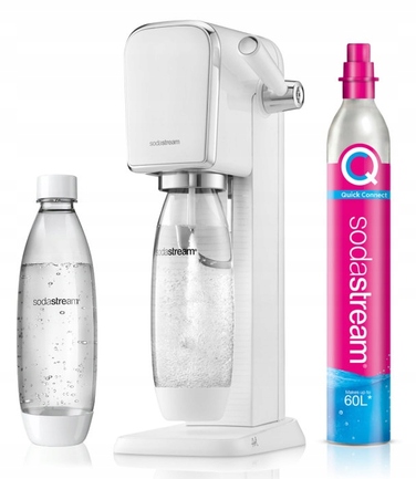 Сифон для води SodaStream Art, білий + пляшка Fuse 1л + балон з газом