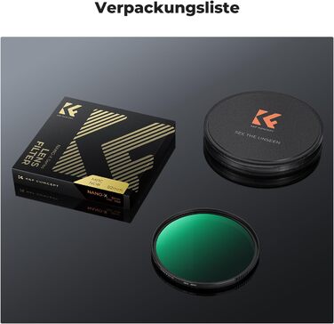 ND-фільтр K&F Concept Nano-X ND8 (3 Stop) 77mm для фотокамер