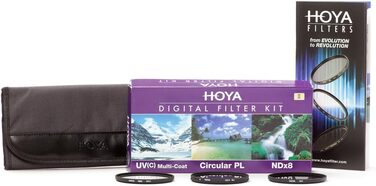 Набір фільтрів Hoya Digital: поляризаційний, ND (NDx8), UV (82 мм)